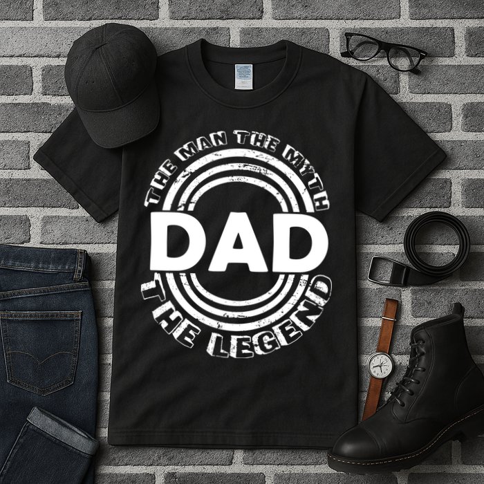 Dad The Man Myth The Legend Funny Tall T-Shirt