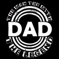 Dad The Man Myth The Legend Funny 7-Panel Snapback Hat