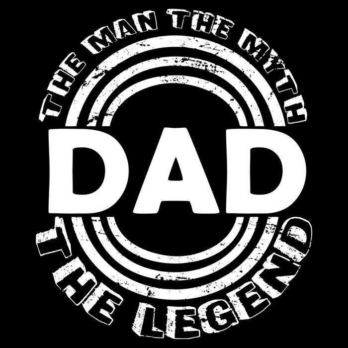 Dad The Man Myth The Legend Funny 7-Panel Snapback Hat