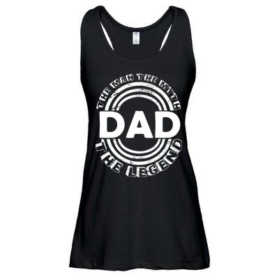 Dad The Man Myth The Legend Funny Ladies Essential Flowy Tank