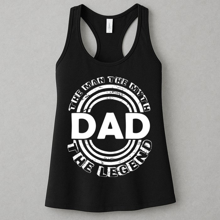 Dad The Man Myth The Legend Funny Womens Tank Top