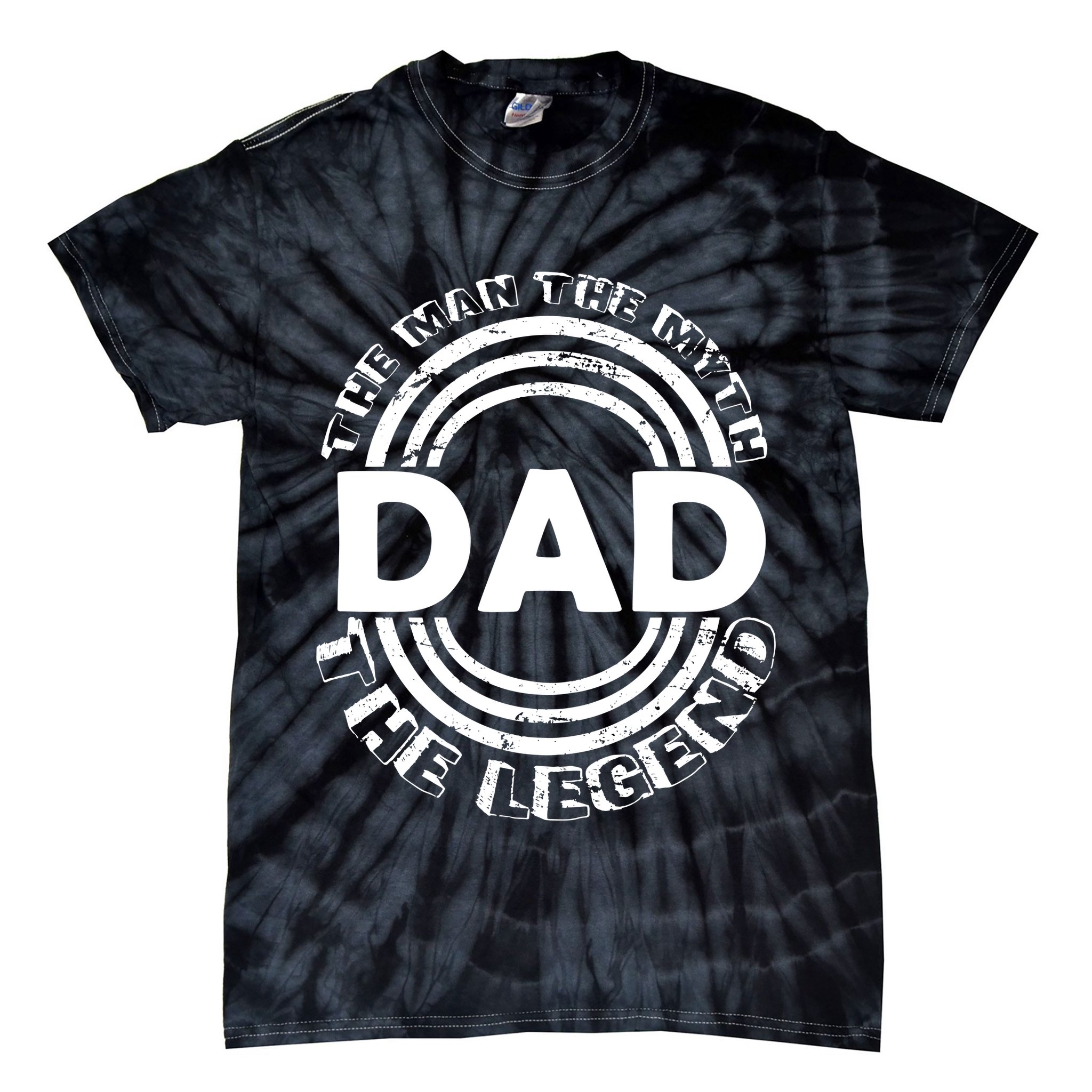 Dad The Man Myth The Legend Funny Tie-Dye T-Shirt