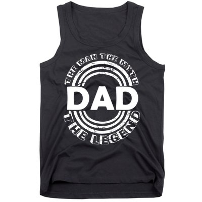 Dad The Man Myth The Legend Funny Tank Top