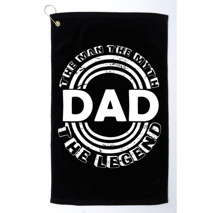 Dad The Man Myth The Legend Funny Golf Towel