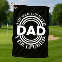 Dad The Man Myth The Legend Funny Golf Towel