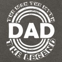 Dad The Man Myth The Legend Funny Cotton Canvas Backpack