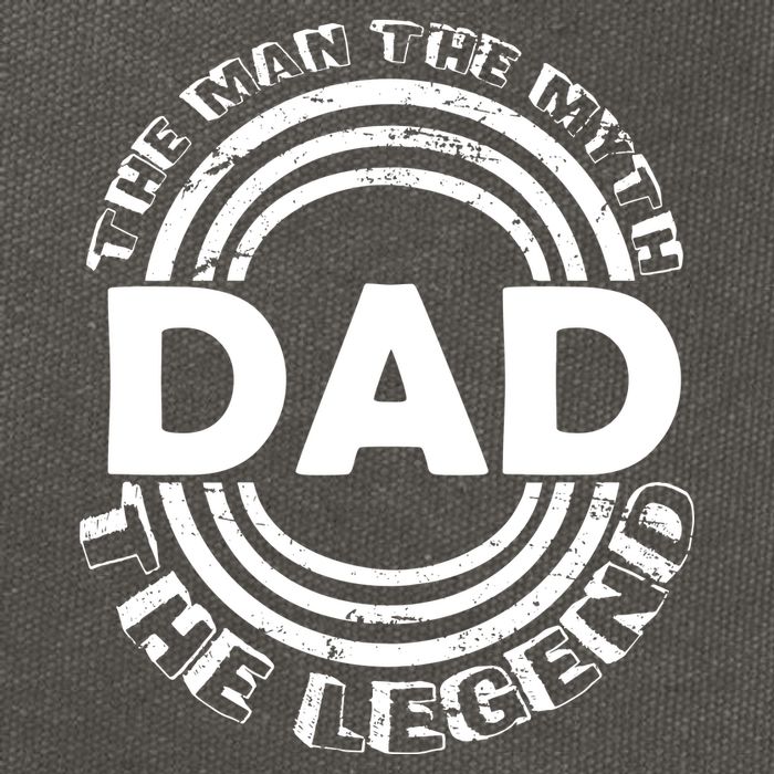 Dad The Man Myth The Legend Funny Cotton Canvas Backpack