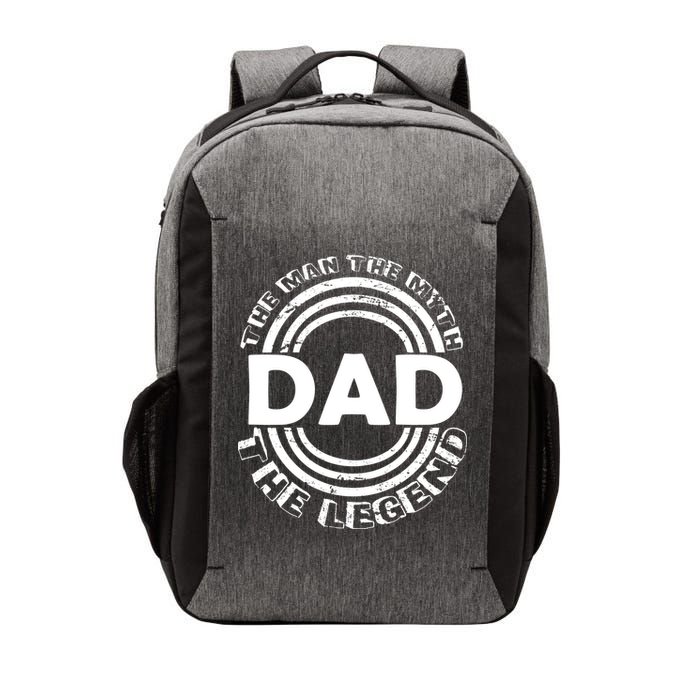 Dad The Man Myth The Legend Funny Vector Backpack