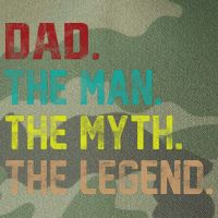 Dad The Man The Myth The Legend  Legacy Tie Dye Trucker Hat
