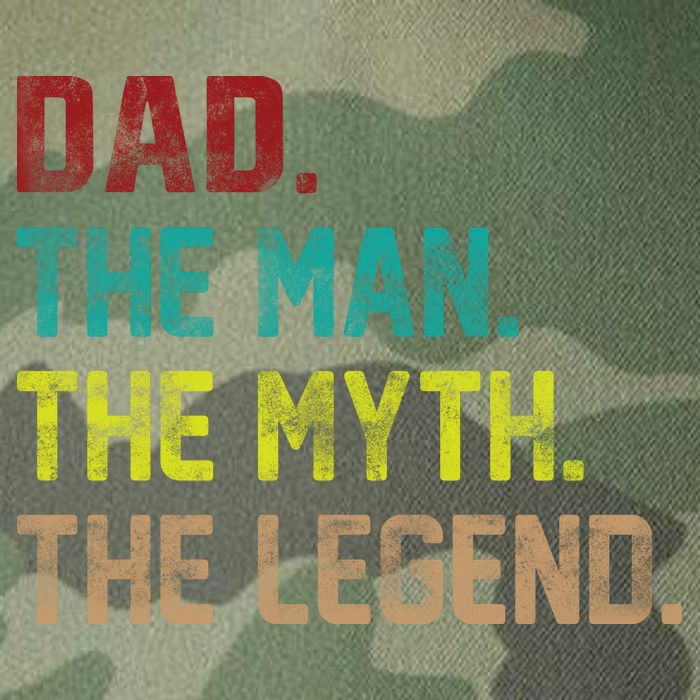 Dad The Man The Myth The Legend  Legacy Tie Dye Trucker Hat
