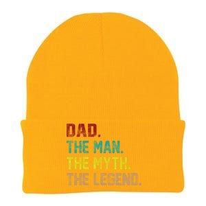 Dad The Man The Myth The Legend  Knit Cap Winter Beanie