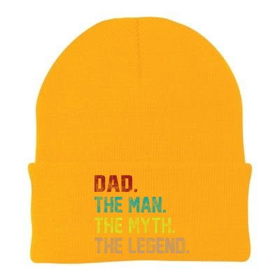 Dad The Man The Myth The Legend  Knit Cap Winter Beanie