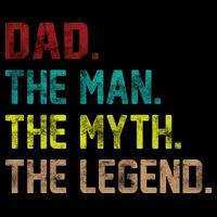 Dad The Man The Myth The Legend  7-Panel Snapback Hat