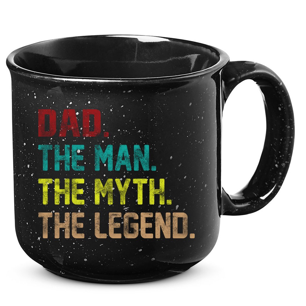 Dad The Man The Myth The Legend  15oz Campfire Ceramic Mug