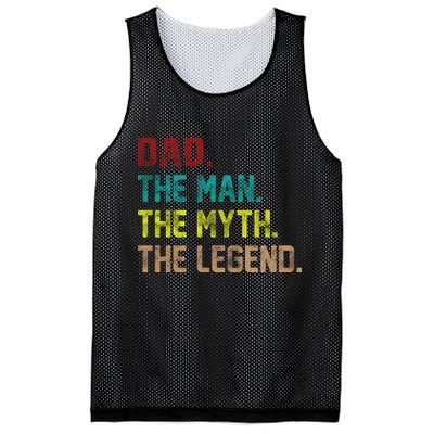 Dad The Man The Myth The Legend  Mesh Reversible Basketball Jersey Tank