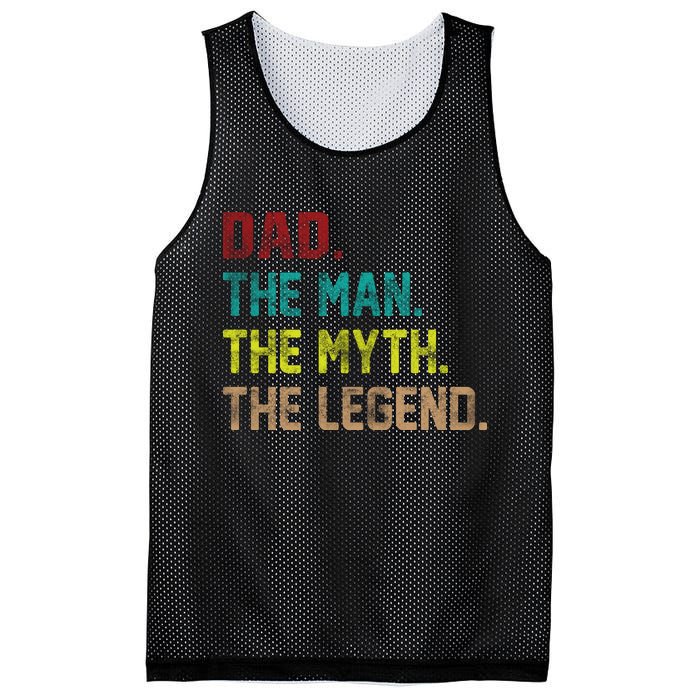 Dad The Man The Myth The Legend  Mesh Reversible Basketball Jersey Tank