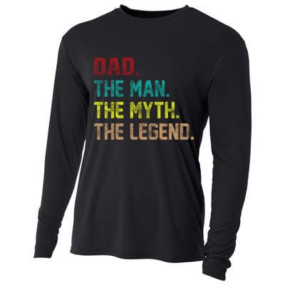 Dad The Man The Myth The Legend  Cooling Performance Long Sleeve Crew