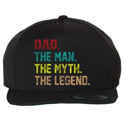 Dad The Man The Myth The Legend  Wool Snapback Cap