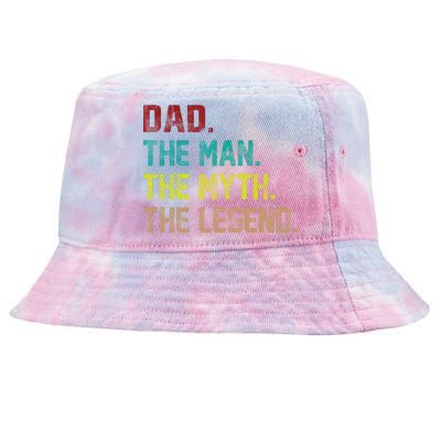 Dad The Man The Myth The Legend  Tie-Dyed Bucket Hat