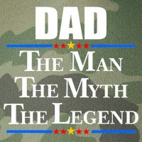 Dad The Man The Myth The Legend Stars Legacy Tie Dye Trucker Hat