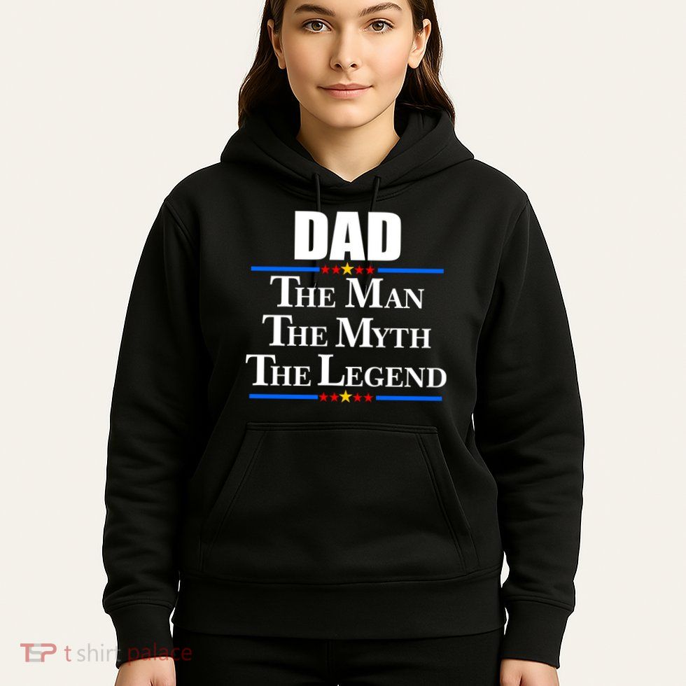 Dad The Man The Myth The Legend Stars Hoodie