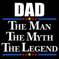 Dad The Man The Myth The Legend Stars T-Shirt
