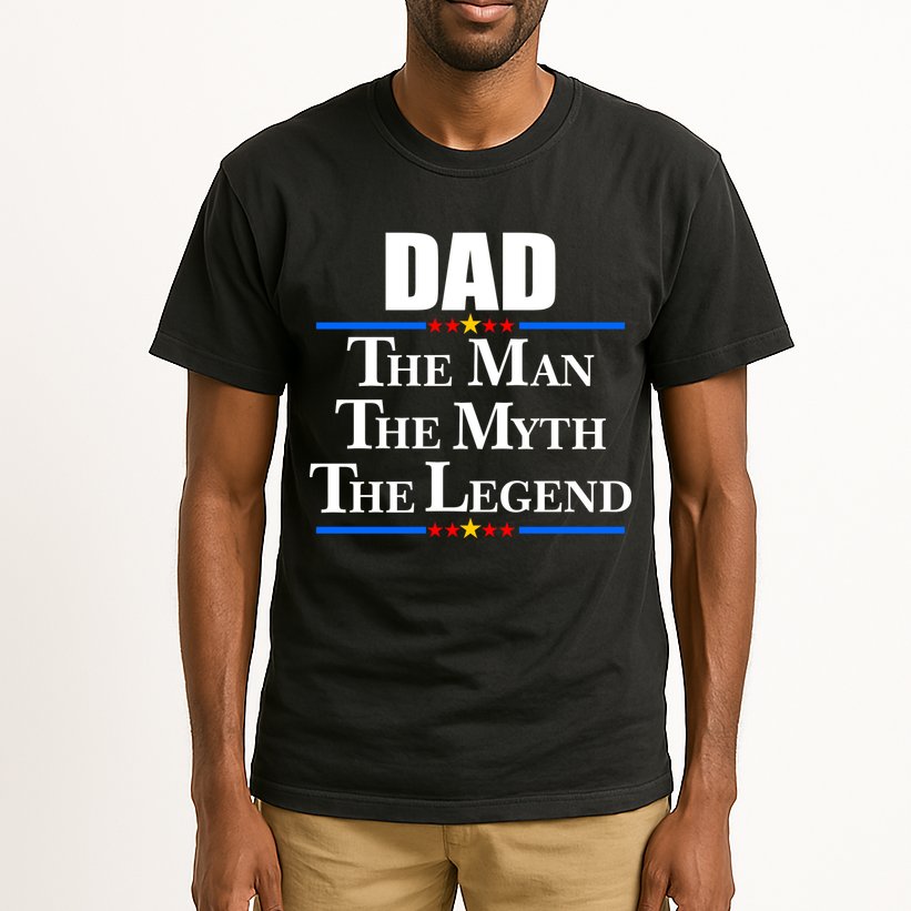 Dad The Man The Myth The Legend Stars Tall T-Shirt