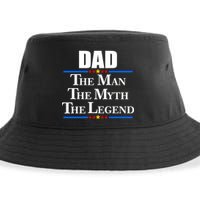 Dad The Man The Myth The Legend Stars Sustainable Bucket Hat