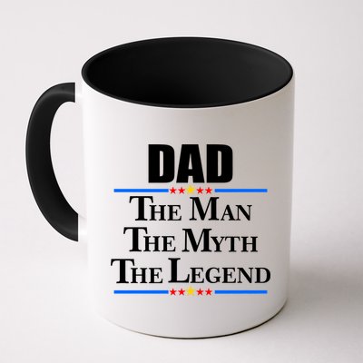 Dad The Man The Myth The Legend Stars Mug