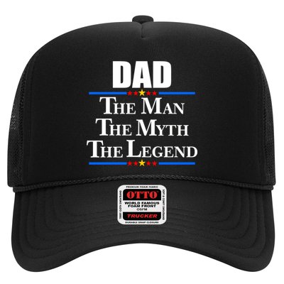 Dad The Man The Myth The Legend Stars Trucker Hat