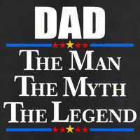 Dad The Man The Myth The Legend Stars Golf Towel