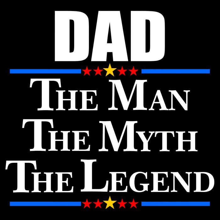 Dad The Man The Myth The Legend Stars Wool Snapback Cap