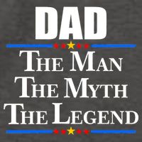 Dad The Man The Myth The Legend Stars Vector Backpack