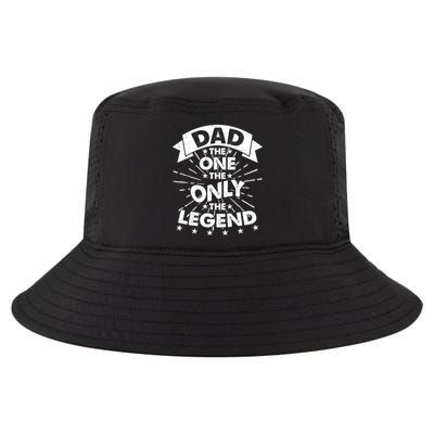 Dad The One The Only The Legend Cool Comfort Performance Bucket Hat