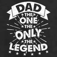 Dad The One The Only The Legend Garment-Dyed Fleece Hoodie