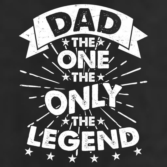Dad The One The Only The Legend Garment-Dyed Fleece Hoodie
