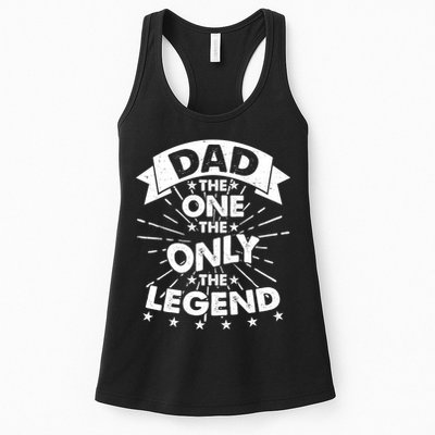 Dad The One The Only The Legend Womens Tank Top