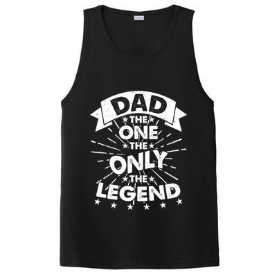 Dad The One The Only The Legend PosiCharge Competitor Tank