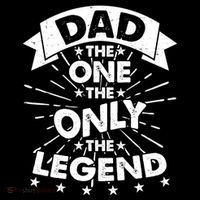 Dad The One The Only The Legend Womens T-Shirt