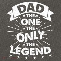Dad The One The Only The Legend Cotton Canvas Backpack