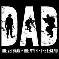 Dad The Veteran The Myth The Legend Drawstring Bag
