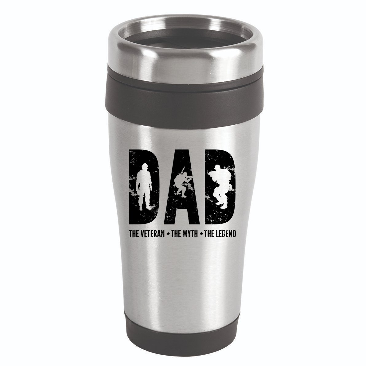 Dad The Veteran The Myth The Legend 16oz Travel Tumbler