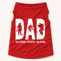 Dad The Veteran The Myth The Legend Doggie Tank