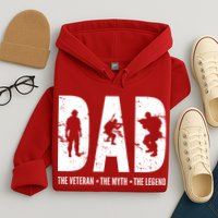 Dad The Veteran The Myth The Legend Hoodie