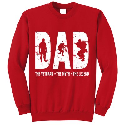 Dad The Veteran The Myth The Legend Sweatshirt