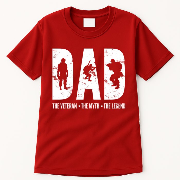 Dad The Veteran The Myth The Legend Tall T-Shirt