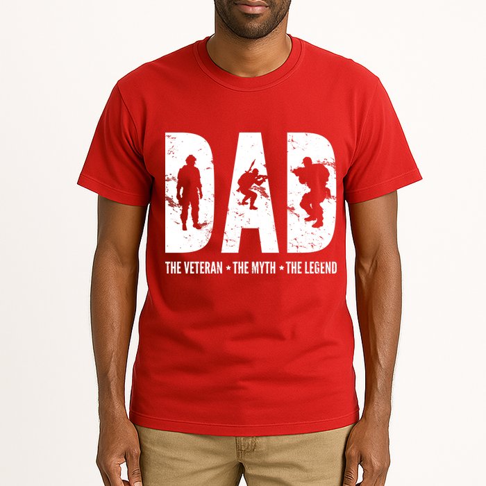 Dad The Veteran The Myth The Legend Tall T-Shirt