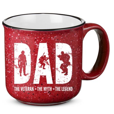 Dad The Veteran The Myth The Legend 15oz Campfire Ceramic Mug