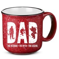 Dad The Veteran The Myth The Legend 15oz Campfire Ceramic Mug