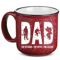 Dad The Veteran The Myth The Legend 15oz Campfire Ceramic Mug